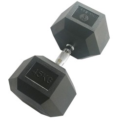 Haltère hexagonale 45 kg x1