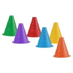 Lot de 6 Cônes extra souple - 15 cm