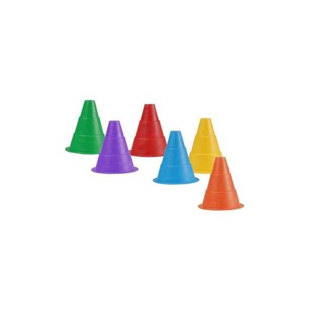 Lot de 6 Cônes extra souple - 15 cm