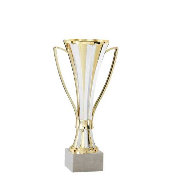Coupe Or/Argent à poignées - 22 cm