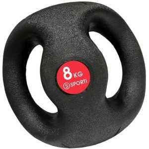 Médecine ball avec poignée 8kg - Jaune