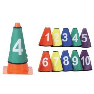 Pack of 10 cone collars - numbered 1 to 10