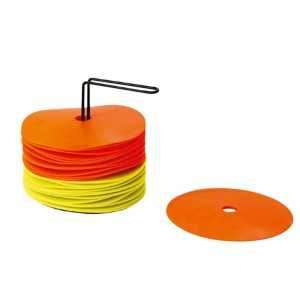 Set of 24 boundary markers - Orange & Yellow - 15 cm