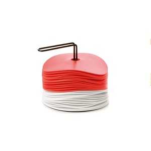 Disques de repérage - 15 cm - Rouge & blanc