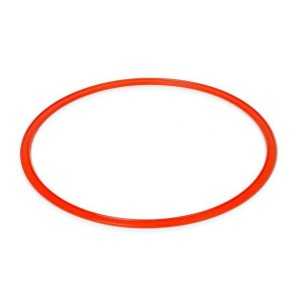 Set of 12 flat hoops - Red