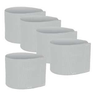 Set of 5 blank cuffs - White