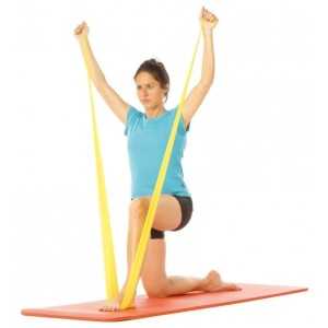 Green latex tape, medium - 1.20 m