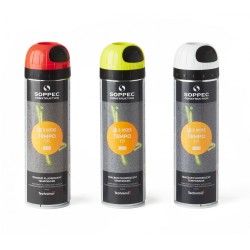 Temporary marking spray can