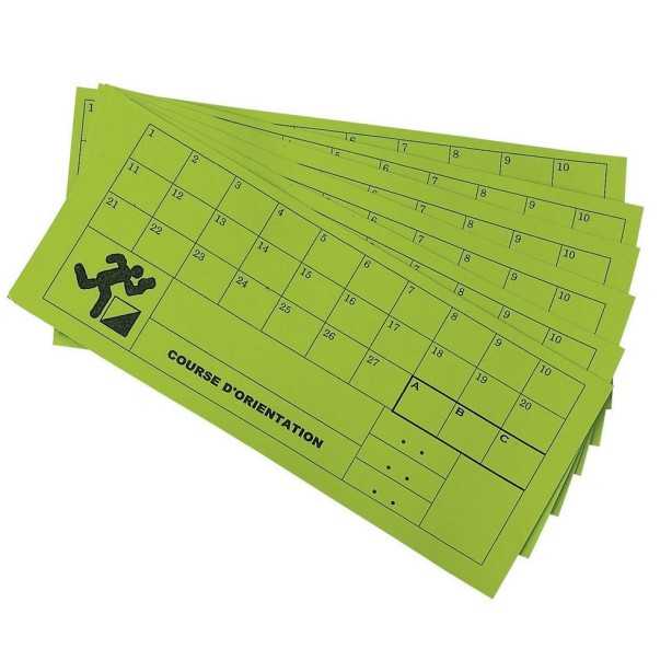 Carton de contrôle orientation - Lot de 100