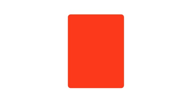 Carton arbitre Pro - Rouge