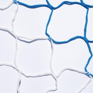 European 11-a-side soccer nets - Blue/White - Pair