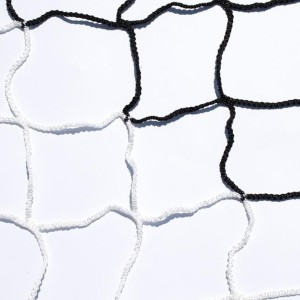 European 11-a-side soccer nets - Black/White - Pair