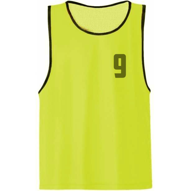 Chasuble numérotée - Jaune