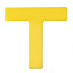 Marquage en T - Jaune