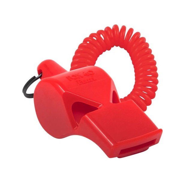 Sifflet Fox 40 Pearl avec cordon - Rouge