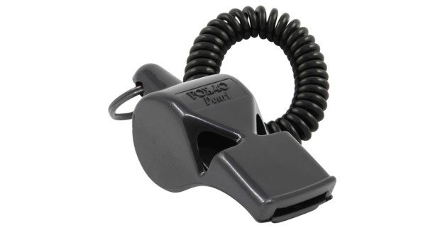 Fox 40 Pearl whistle with cord - Black