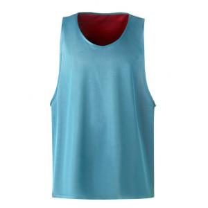 Reversible openwork chasuble - blue/red