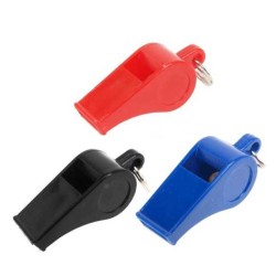 Pack of 12 plastic whistles