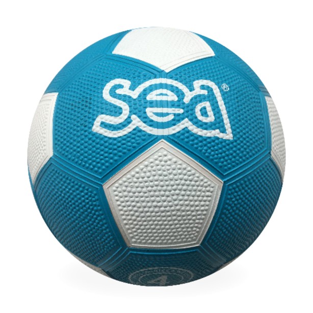 Ballon caoutchouc taille 4 - Bleu