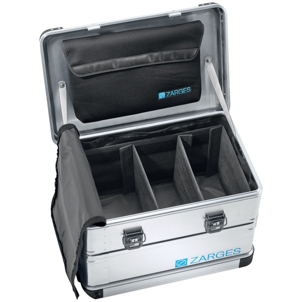 Inside pocket with adjustable divider