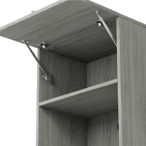 Foot locker on metal stand