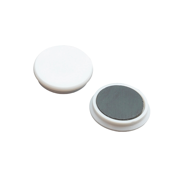 Set of 15 magnets - White - 3 cm