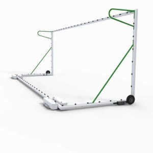 11-a-side aluminium transportable soccer goal - Unitary