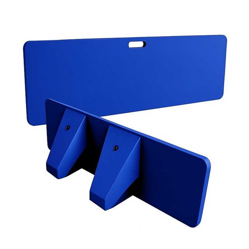 Planche De Rebond Football Portable MEELRYD - 100x40cm, 2 Angles Réglables (60° Et 90°), En Polyéthylène Haute Densité - Pour Entraînement Tir Et Passes