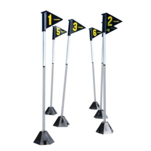 Piquets d'agilité LED avec base - Powerlite