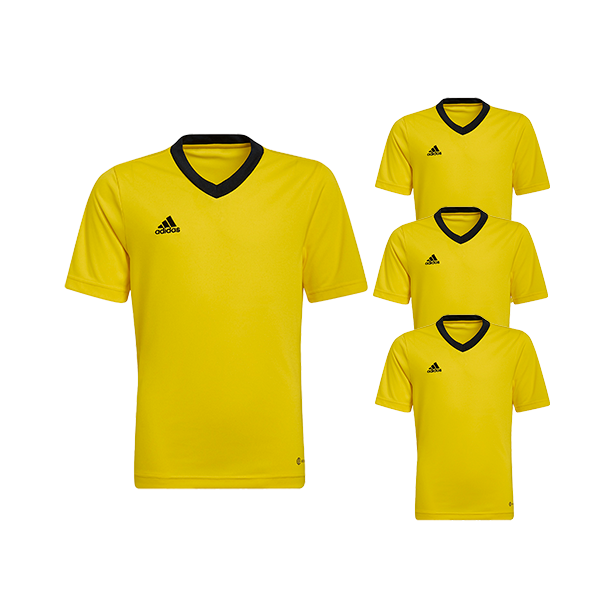 Lot de Maillots Adidas - Enfant - Jaune - Entrada 22