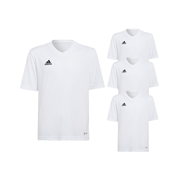 Lot de Maillots Adidas - Enfant - Blanc - Entrada 22