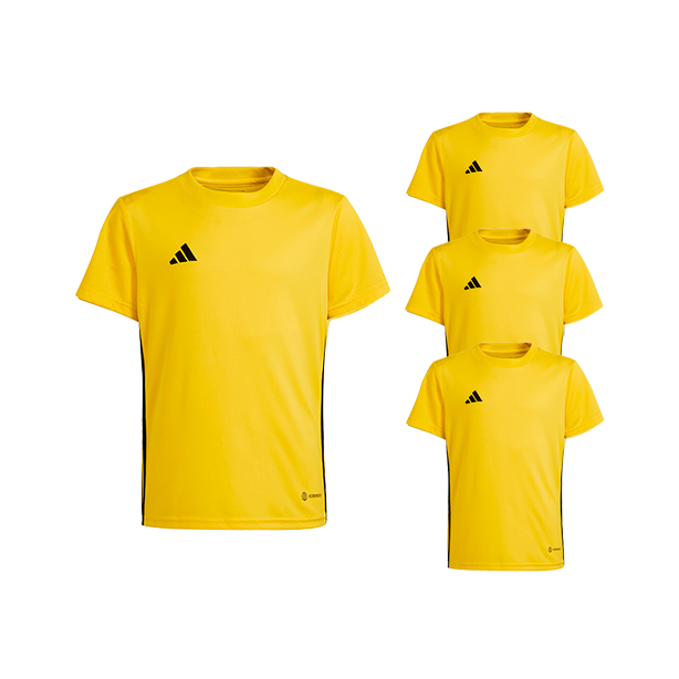 Lot de Maillots Adidas - Enfant - Jaune/Noir - Tabela 23