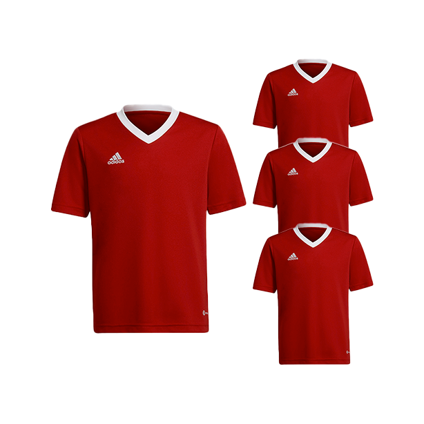 Set of Adidas Children's Shirts Red - Entrada 22