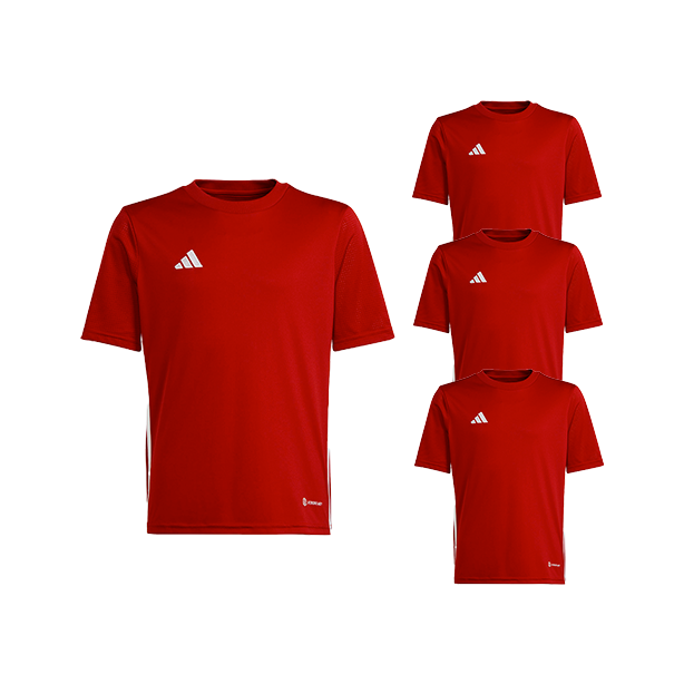Set of Adidas Children's Shirts Red - Tabela 23