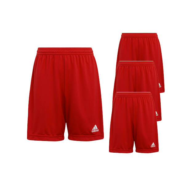 Set of Adidas Children's Shorts Red - Entrada 22