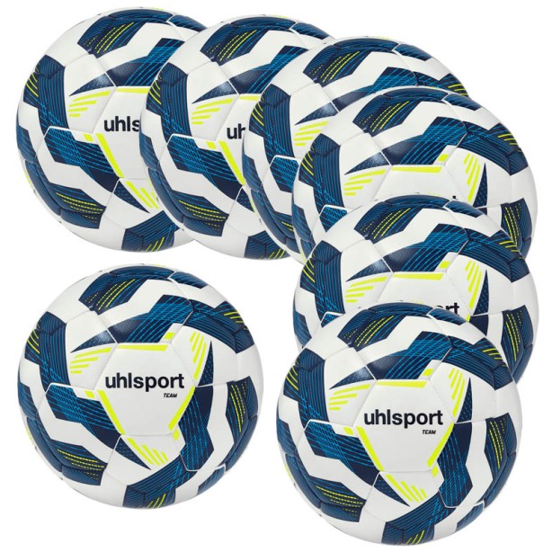 Lot de 20 ballons T4 - Uhlsport Team, blanc jaune