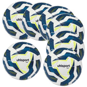 Lot de 20 ballons T4 - Uhlsport Team, blanc jaune