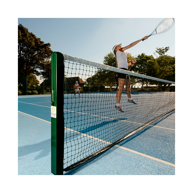Poteaux de tennis carrés S8 - Avec douilles