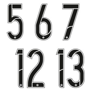 Marquage maillot de football - Numéros dos - Personnalisé