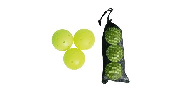 Set of 3 indoor pickleball balls