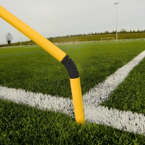 Kit of 14 rugby corner posts with yellow flags