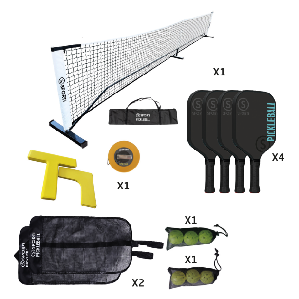 Complete Pickleball Set - Wood