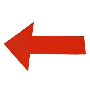 Marquage flèche au sol - antidérapante