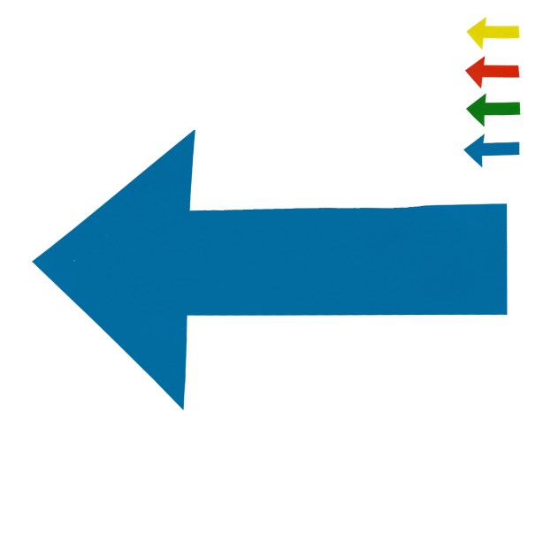 Marquage flèche au sol - antidérapante