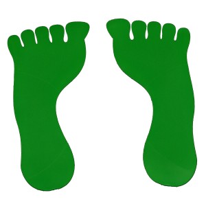 Marquage empreinte pied (La paire)