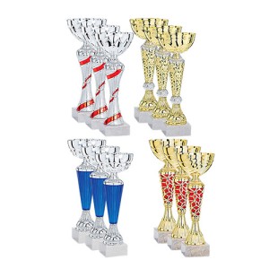 Set of 12 soccer cups - 24.4 cm