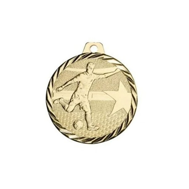 Soccer medal 50mm - Gold