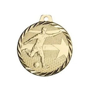 Soccer medal 50mm - Gold
