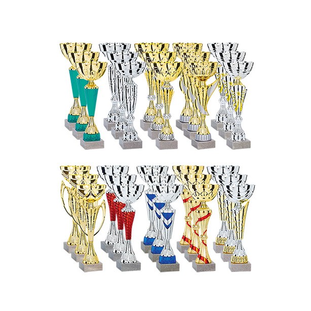 Lot de 30 coupes de foot - 3 tailles