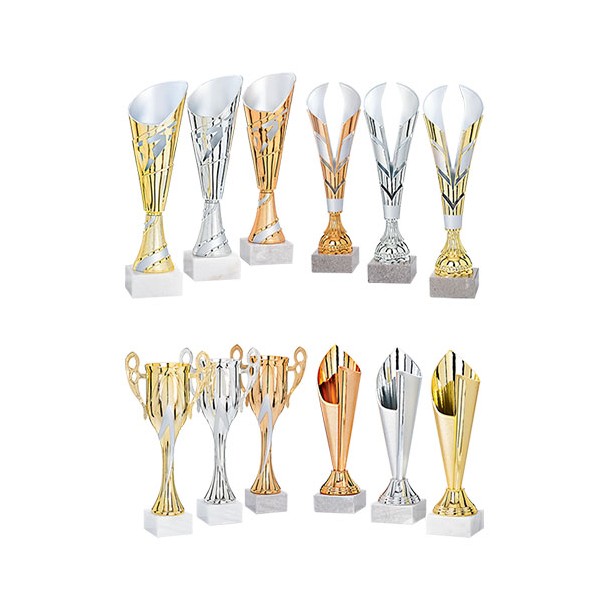 Set of 12 soccer cups - 27.8 cm